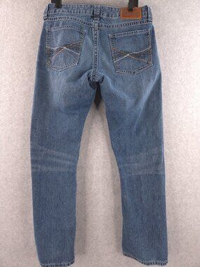 Rock 47 Jeans Mens 34X32 Slim Straight Boot Cut Western Cowboy Denim by Wrangler
